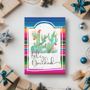 Cartes Pour Fêtes Annuelles Feliz Navidad Cactus Noël espagnol