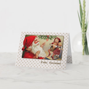 Cartes Pour Fêtes Annuelles Feliz Navidad. Christmas Card in Spanish