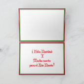 Cartes Pour Fêtes Annuelles Feliz Navidad Conception de texte avec des cônes d (Intérieur)