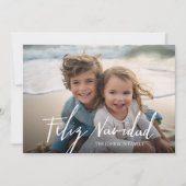 Cartes Pour Fêtes Annuelles Feliz Navidad - Joyeux Noël moderne photo complète (Devant)