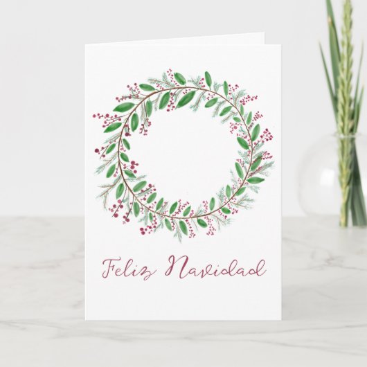 Cartes Pour Fêtes Annuelles Feliz Navidad, Noël espagnol (Devant)