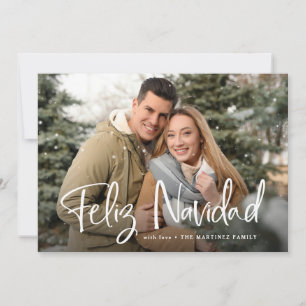 Cartes Pour Fêtes Annuelles Feliz Navidad   Noël espagnol avec photo