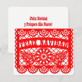 Cartes Pour Fêtes Annuelles Feliz Navidad Papado (Devant / Derrière)