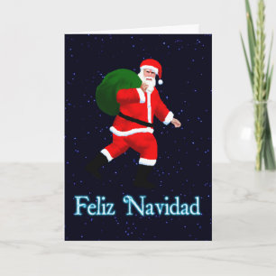Cartes Pour Fêtes Annuelles Feliz Navidad - Père Noël
