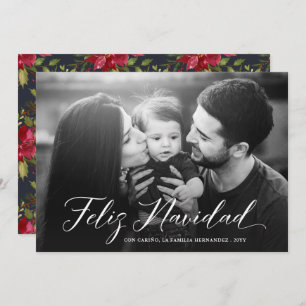 Cartes Pour Fêtes Annuelles Feliz Navidad   Poinsettias de Noël   Photo