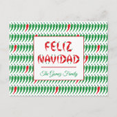 Cartes Pour Fêtes Annuelles Feliz Navidad Red Chile Pepper (Devant)