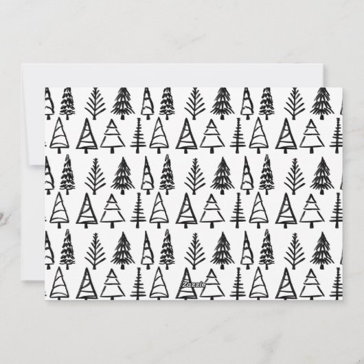 Cartes Pour Fêtes Annuelles Feliz Navidad Simple Script Photo de Noël (Dos)