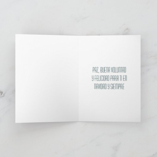 Cartes Pour Fêtes Annuelles Feliz Navidad Sparkling (Intérieur)