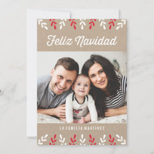 Cartes Pour Fêtes Annuelles Feliz Navidad   Tarjeta de Navidad