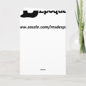 Cartes Pour Fêtes Annuelles Femme avec Lily (Dos)