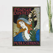 Cartes Pour Fêtes Annuelles Femme avec Lily (Devant)