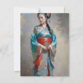 Cartes Pour Fêtes Annuelles Femme chinoise Hui G (Devant)
