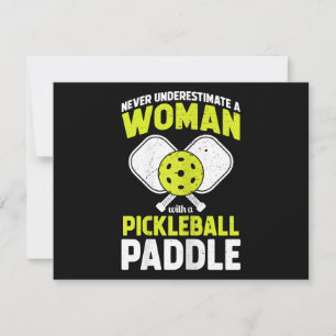 Cartes Pour Fêtes Annuelles Femme de Pickleball Cadeau drôle de joueuse de Pic
