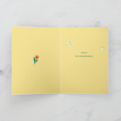 Cartes Pour Fêtes Annuelles Femme et fleurs de Pâques (Intérieur)