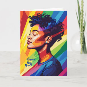 Cartes Pour Fêtes Annuelles Femme Mois de la fierté coloré