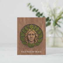 Femme verte - Bois