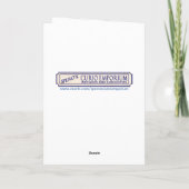 Cartes Pour Fêtes Annuelles Femme verte - Bois (Dos)