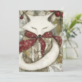 Cartes Pour Fêtes Annuelles Fen the Fox | Woodland Whimsy Holiday Card (Debout devant)