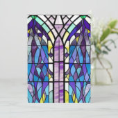 Cartes Pour Fêtes Annuelles Fenêtre Église (Debout devant)