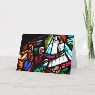 Cartes Pour Fêtes Annuelles Fenêtre en verre tendu
