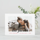 Cartes Pour Fêtes Annuelles Fenêtre panoramique blanche de frontière (Debout devant)