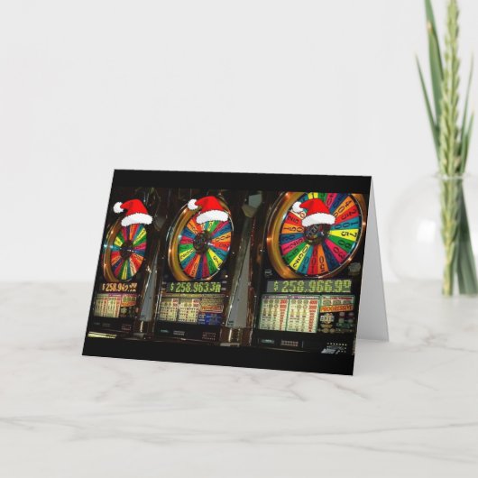 Cartes Pour Fêtes Annuelles Fentes de Noël à Las Vegas (Devant)