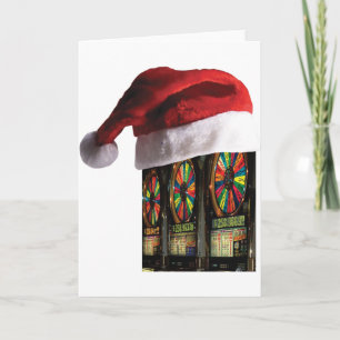 Cartes Pour Fêtes Annuelles Fentes de Vegas de Noël