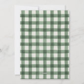 Cartes Pour Fêtes Annuelles Fer de coton rustique vert en fer blanc en plastiq (Dos)