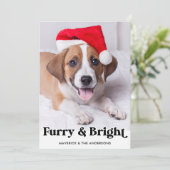 Cartes Pour Fêtes Annuelles Fer et brillant Personnalisé Simple Animaux de Com (Debout devant)