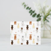 Cartes Pour Fêtes Annuelles Ferme d'animaux de compagnie chèvres mignonnes (Debout devant)