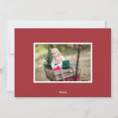 Cartes Pour Fêtes Annuelles Ferme Holly | Noël photo multiple (Dos)