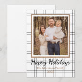 Cartes Pour Fêtes Annuelles Ferme Plaid (Devant / Derrière)