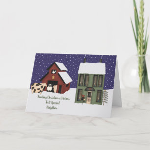 Cartes Pour Fêtes Annuelles Ferme Prim Voisine Noël