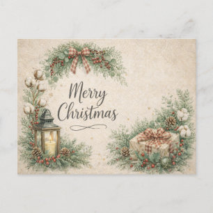 Cartes Pour Fêtes Annuelles Ferme rustique Joyeux Noël