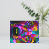 Cartes Pour Fêtes Annuelles fermer la face Dachshund (Debout devant)