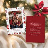 Cartes Pour Fêtes Annuelles Festif aquarelle cadre de Noël Photo