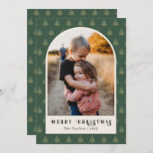 Cartes Pour Fêtes Annuelles Festif Arc de Noël (Devant / Derrière)