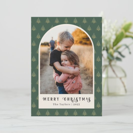 Cartes Pour Fêtes Annuelles Festif Arc de Noël (Debout devant)