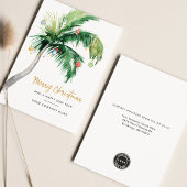 Cartes Pour Fêtes Annuelles Festif Business Logo de Noël Palm Tree