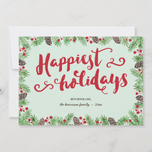 Cartes Pour Fêtes Annuelles Festif   Calligraphie Vacances non photo