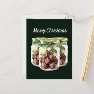 Cartes Pour Fêtes Annuelles Festif chocolat de Noël fudge personnalisable