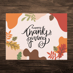 Cartes Pour Fêtes Annuelles Festif d'automne part Thanksgiving