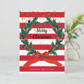 Cartes Pour Fêtes Annuelles Festif de Noël Holly Berries Frissons en fils (Debout devant)