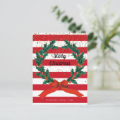 Cartes Pour Fêtes Annuelles Festif de Noël Holly Berries Frissons en fils (Debout devant)