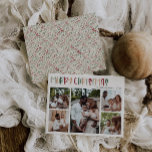 Cartes Pour Fêtes Annuelles Festif Décontracté coloré Noël Cinq photo<br><div class="desc">Cette décontractée carte de Noël colorée et festive est parfaite pour vos voeux de Noël ludiques, créatifs et lumineux. C'est une police moderne unique et ludique en rouge, tan boho, et vert clair et foncé, pour une agréable sensation de saison. Si vous cherchez à égayer l'hiver sombre de vos proches...</div>