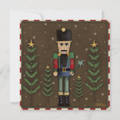 Cartes Pour Fêtes Annuelles Festif Fun traditionnel Nutcracker Noël (Devant)