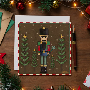 Cartes Pour Fêtes Annuelles Festif Fun traditionnel Nutcracker Noël
