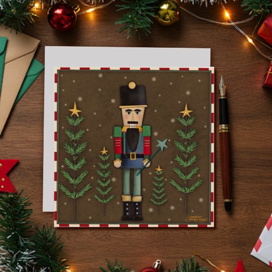 Cartes Pour Fêtes Annuelles Festif Fun traditionnel Nutcracker Noël