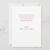 Cartes Pour Fêtes Annuelles Festif hiver scène plus joli Noël (Dos)