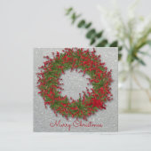 Cartes Pour Fêtes Annuelles Festif Holiday Wreath (Debout devant)
